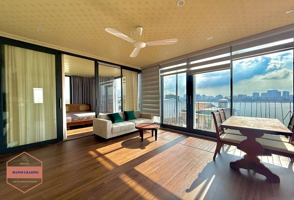 Lake view 2 bedrooms apartment for rent in alley 50 Dang Thai Mai st, Tay Ho Lake view 2 bedrooms apartment for rent in alley 50 Dang Thai Mai st, Tay Ho