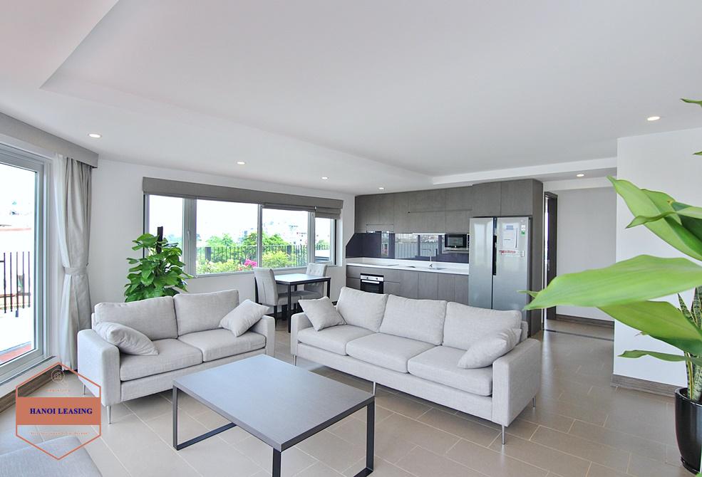 High-end 2 bedrooms with lagre balcony for rent in To Ngoc Van st, Tay Ho