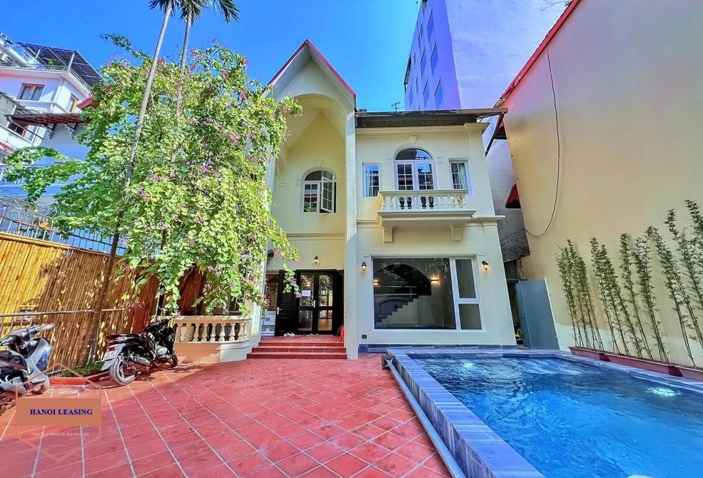 Spacious house with swimming pool for rent in Tay Ho, Hanoi