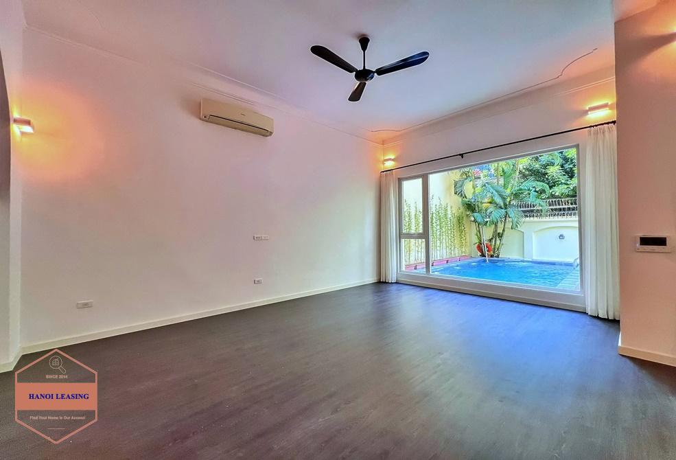 Spacious house with swimming pool for rent in Tay Ho, Hanoi Spacious house with swimming pool for rent in Tay Ho, Hanoi
