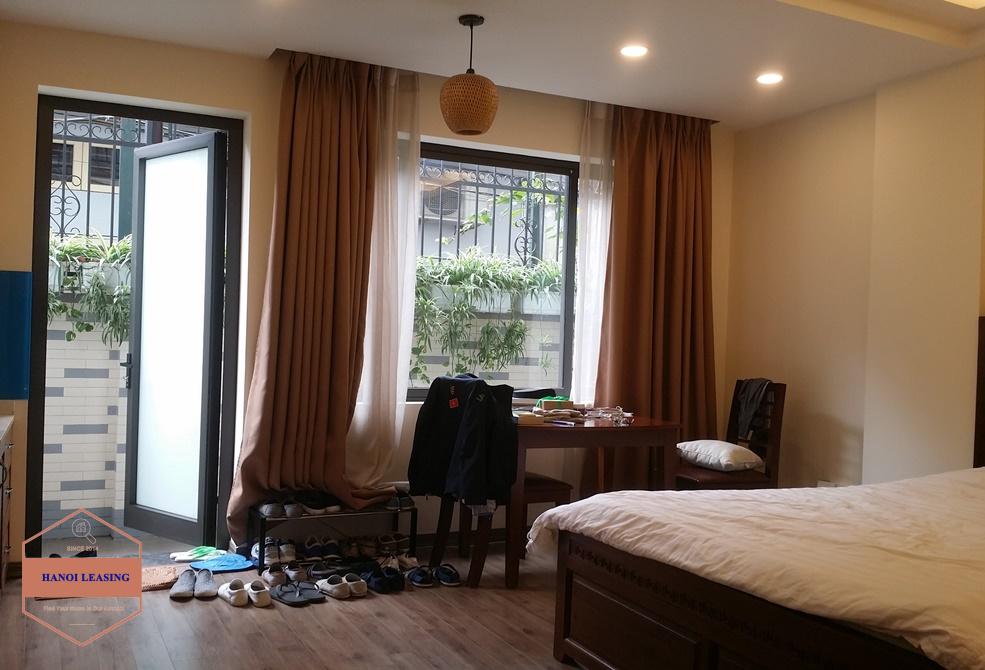 Ground floor, good quality, full of natural light studio for rent in Tay Ho