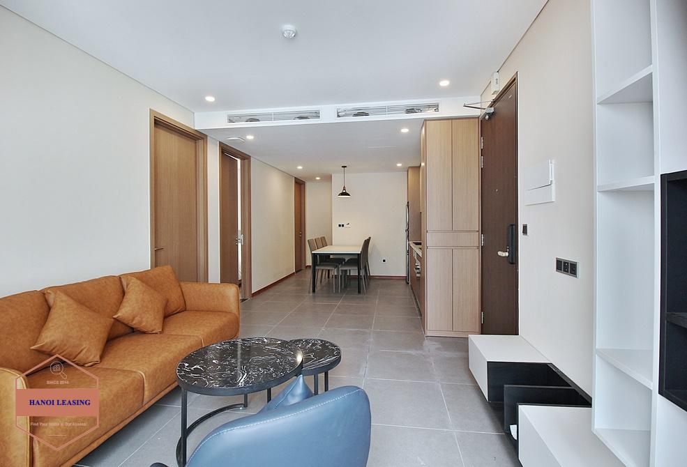 Morden and high floor 3 beds apartment for rent in Tay Ho district