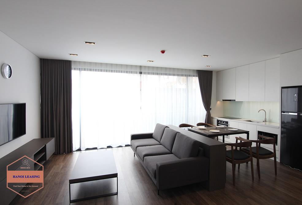 A brand new 2 bedrooms apartment for rent in To Ngoc Van street, Tay Ho, Hanoi.