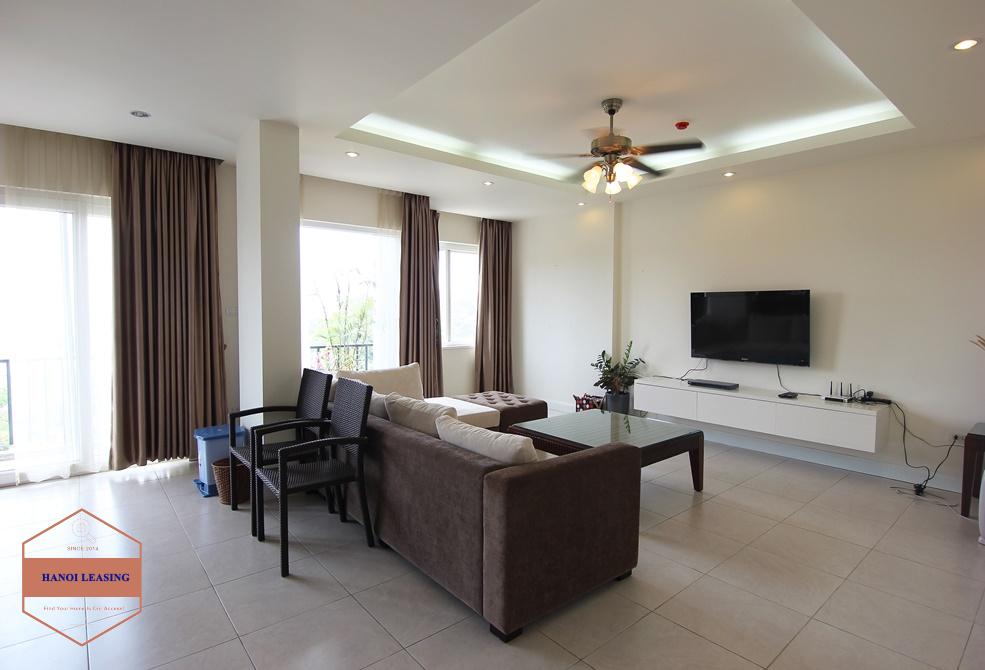Good condition and furnished apartment for rent in Tay Ho, Hanoi