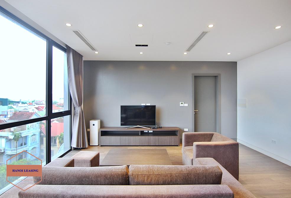 Brightly and modern 3 bedroom apartment for rent in To Ngoc Van, Tay Ho, Hanoi