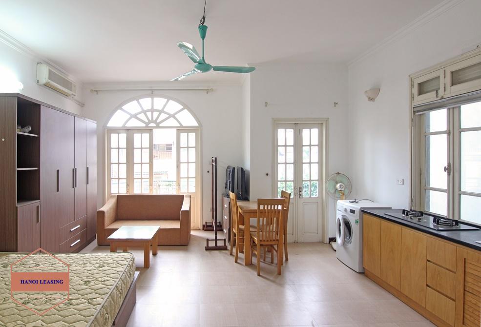 Nice balcony studio-apartment for rent on To Ngoc Van, Tay Ho