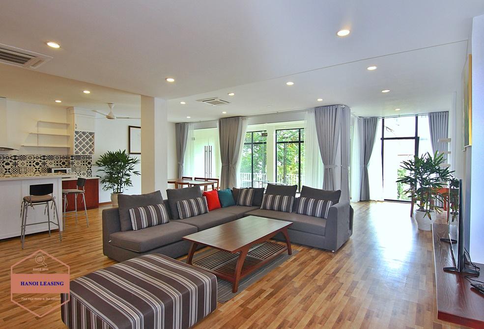 A charming 4 bedrooms apartment for rent in To Ngoc Van, Tay Ho, Hanoi