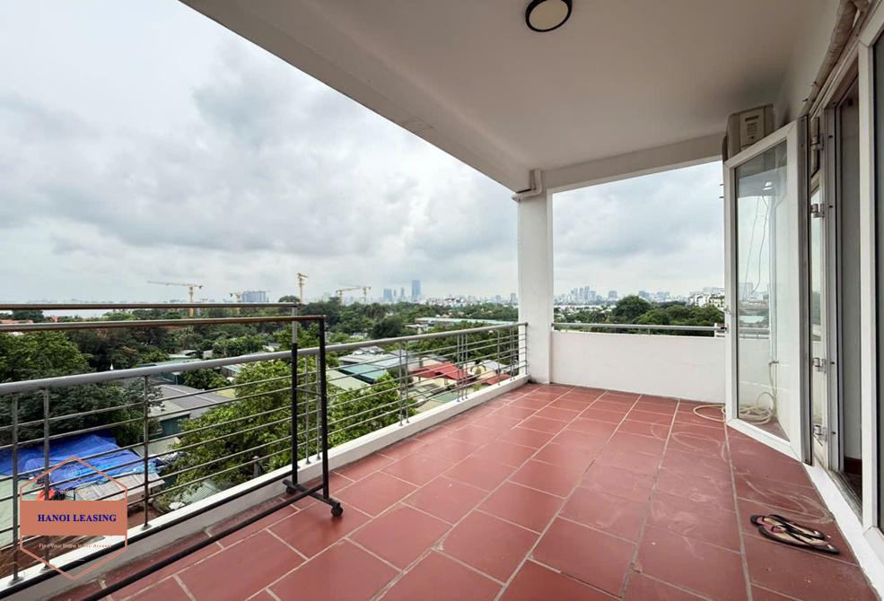 Big balcony apartment for rent in the alley 12 Dang Thai Mai st, Tay Ho