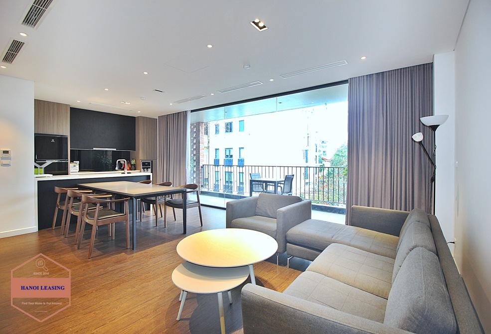 Two modern bedrooms apartment for rent in To Ngoc Van st, Tay Ho