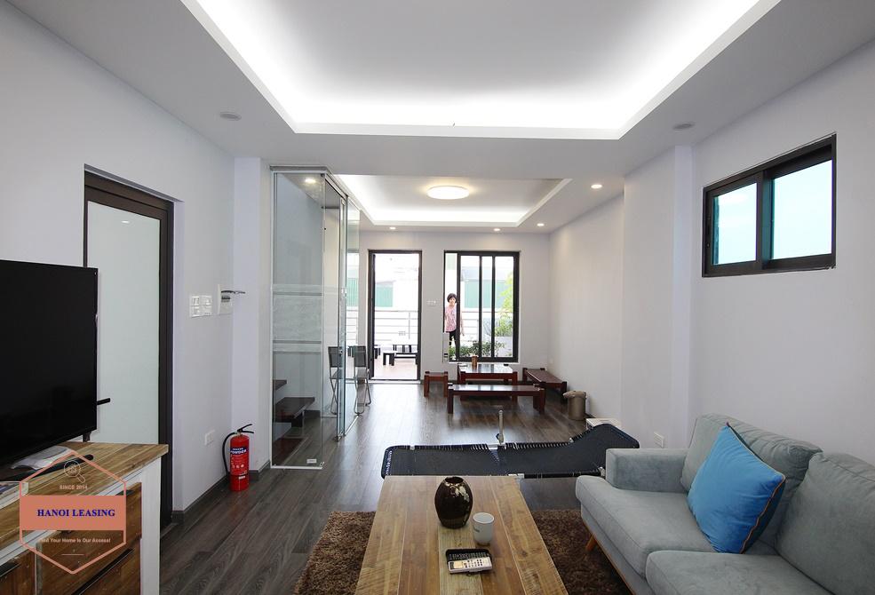 A newly studio with big balcony for rent in Tay Ho area.