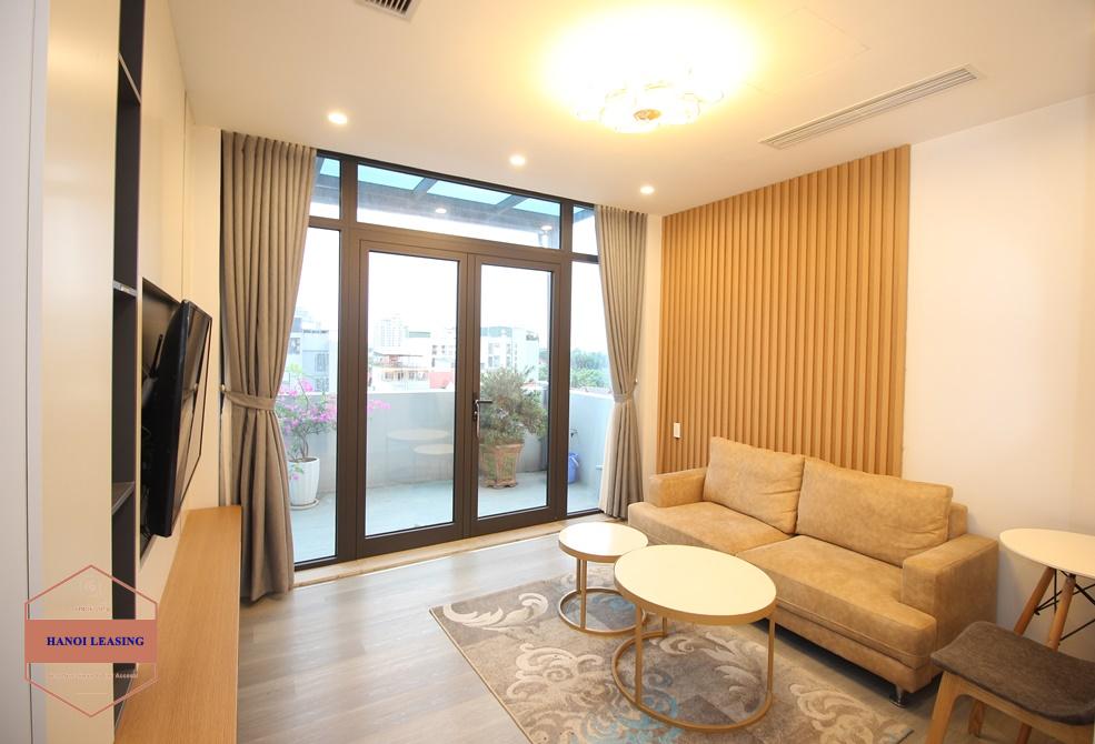 A luxury one - bedroom apartment on To Ngoc Van street, Tay Ho