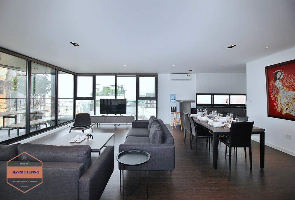 Super modern with lake view duplex to lease in Tay Ho district