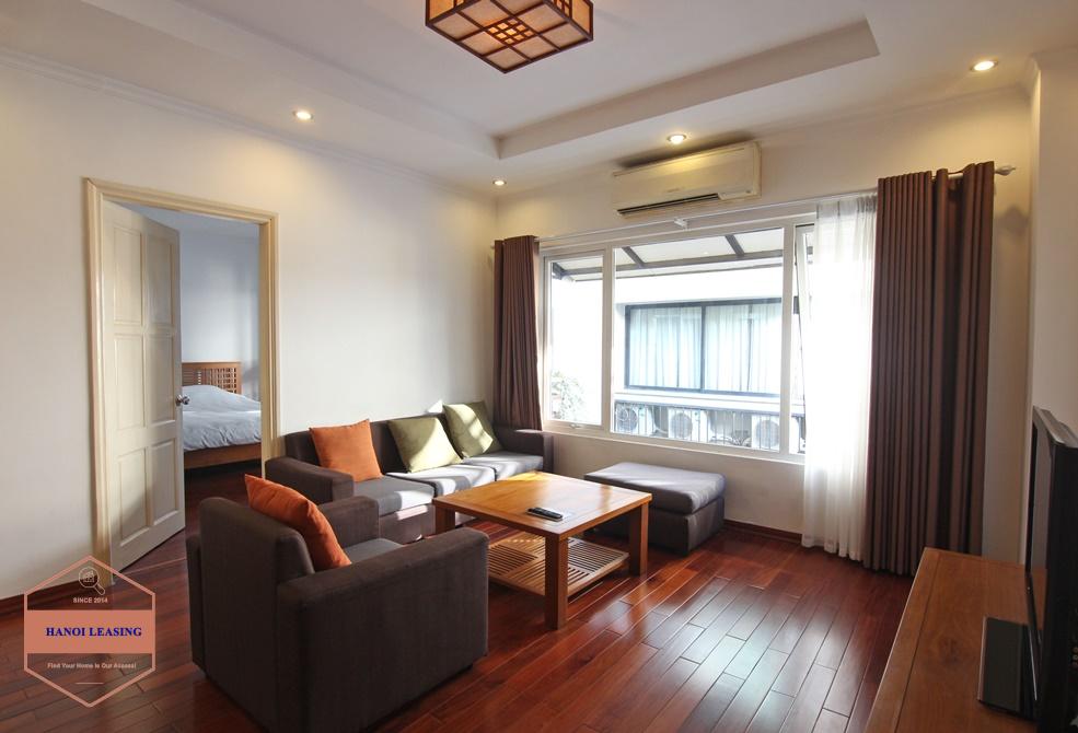 Spacious balcony apartment for rent in To Ngoc Van alley