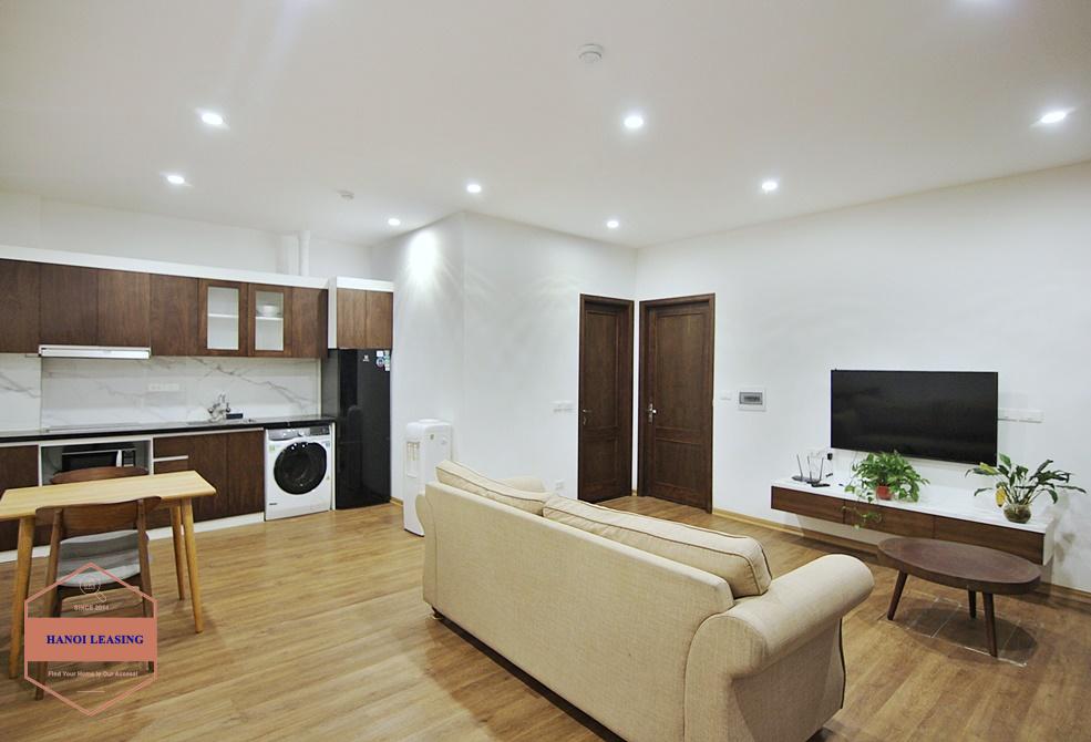 A $350 Nicely furnished 65 sqm 1 bedroom apartment for rent on Dang Thai Mai st, Tay Ho district.