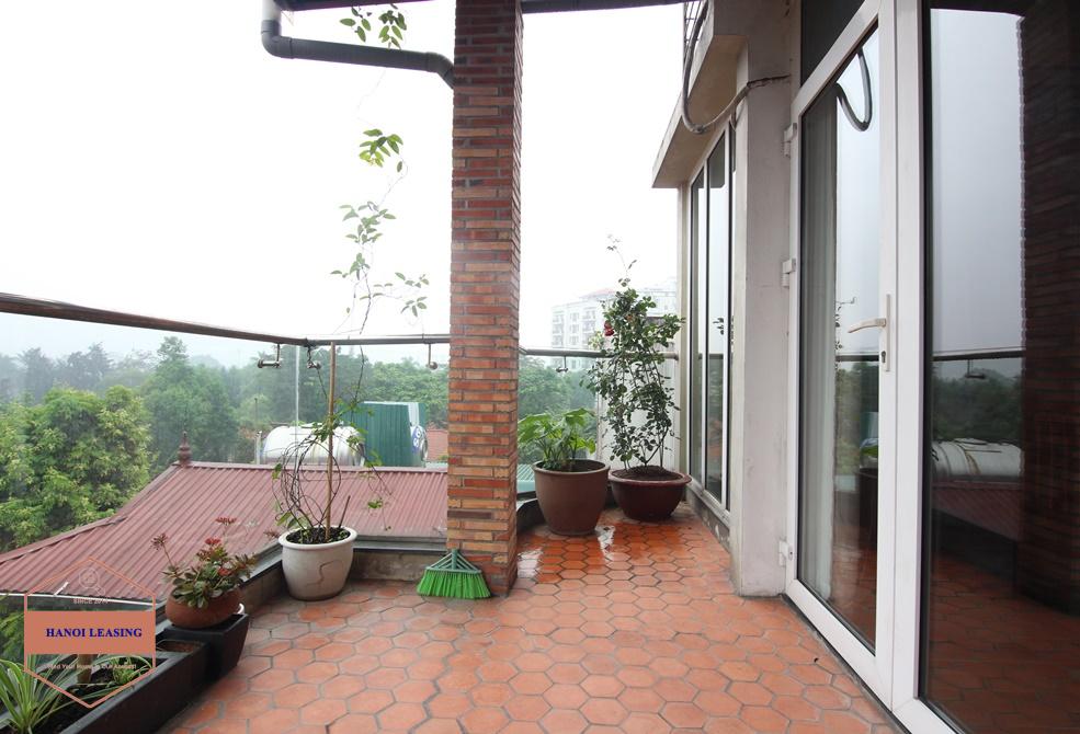 A nice apartment with large balcony for rent on Dang Thai Mai street, Tay Ho, Hanoi