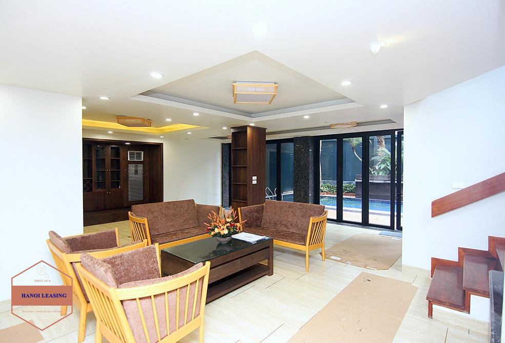 02 floor apartment with swimming pool for rent in Xuan Dieu st, Tay Ho district