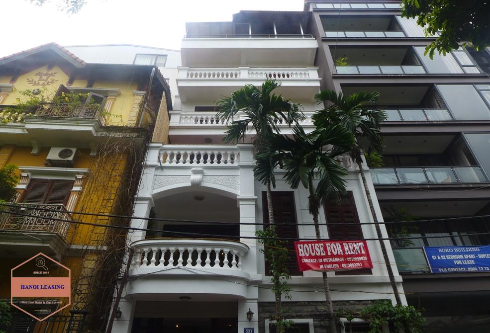 Large house with lake view outdoor balcony for rent in Tay Ho