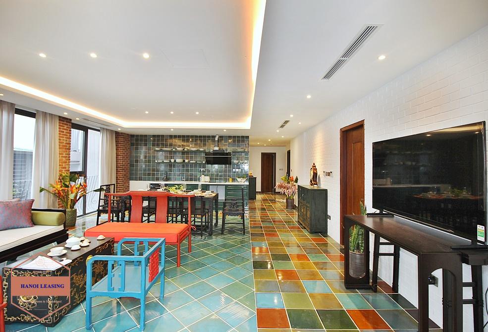 An unique and strange style 4 bedrooms apartment for rent in Dang Thai Mai, Tay Ho, Hanoi An unique and strange style 4 bedrooms apartment for rent in Dang Thai Mai, Tay Ho, Hanoi