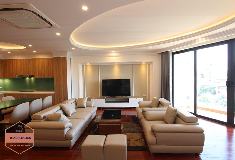 New apartment with 2 bedrooms for rent in Yen Phu, Tay Ho, Hanoi