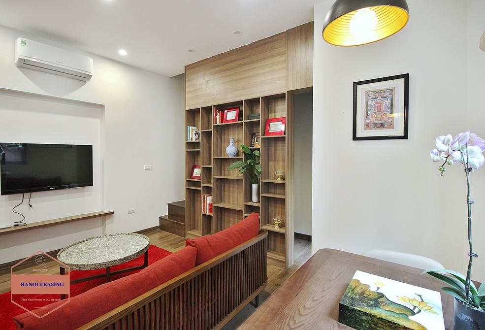 A unique 1 bedroom duplex apartment with high quality furniture for rent in Tay Ho