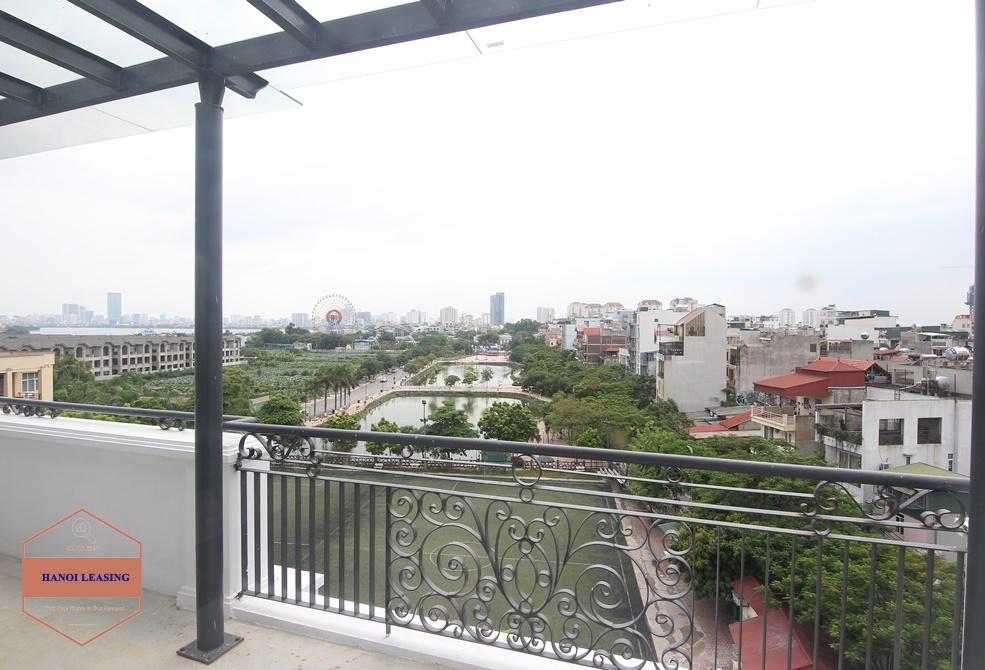 Big balcony apartment for rent in Trinh Cong Son st, Tay Ho Distr Big balcony apartment for rent in Trinh Cong Son st, Tay Ho Distr