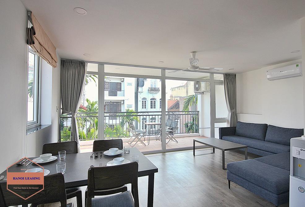 Apartment with balcony for rent in alley 12-2-5 Dang Thai Mai, Tay Ho Apartment with balcony for rent in alley 12-2-5 Dang Thai Mai, Tay Ho