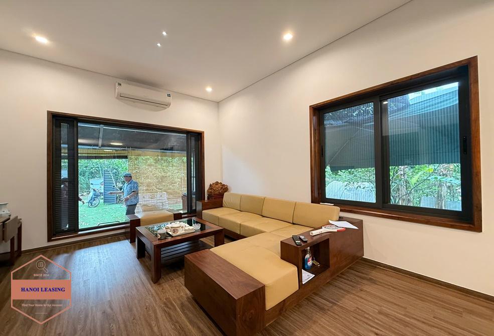 Nice house with gig garden for rent in An Duong, Tay Ho