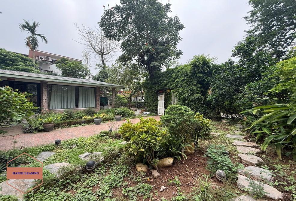 Bright house with huge garden for rent in An Duong, Tay Ho Bright house with huge garden for rent in An Duong, Tay Ho